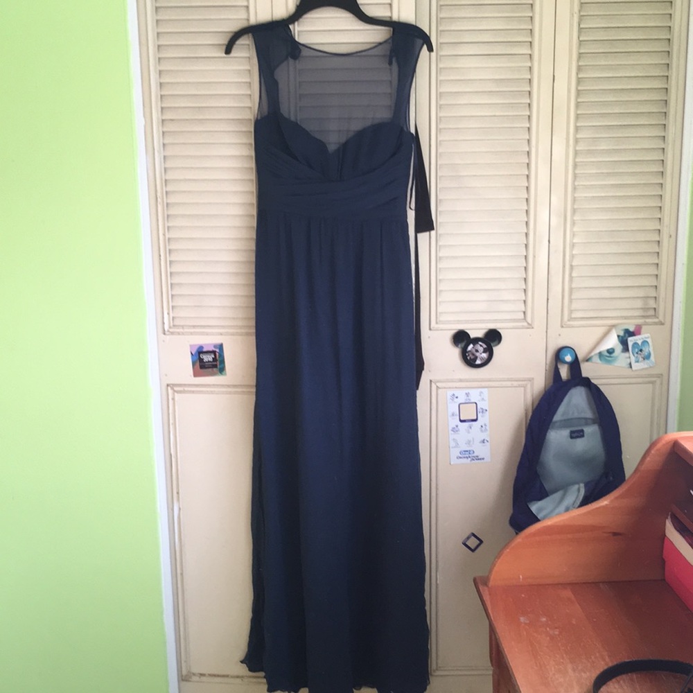Amsale Navy Dress